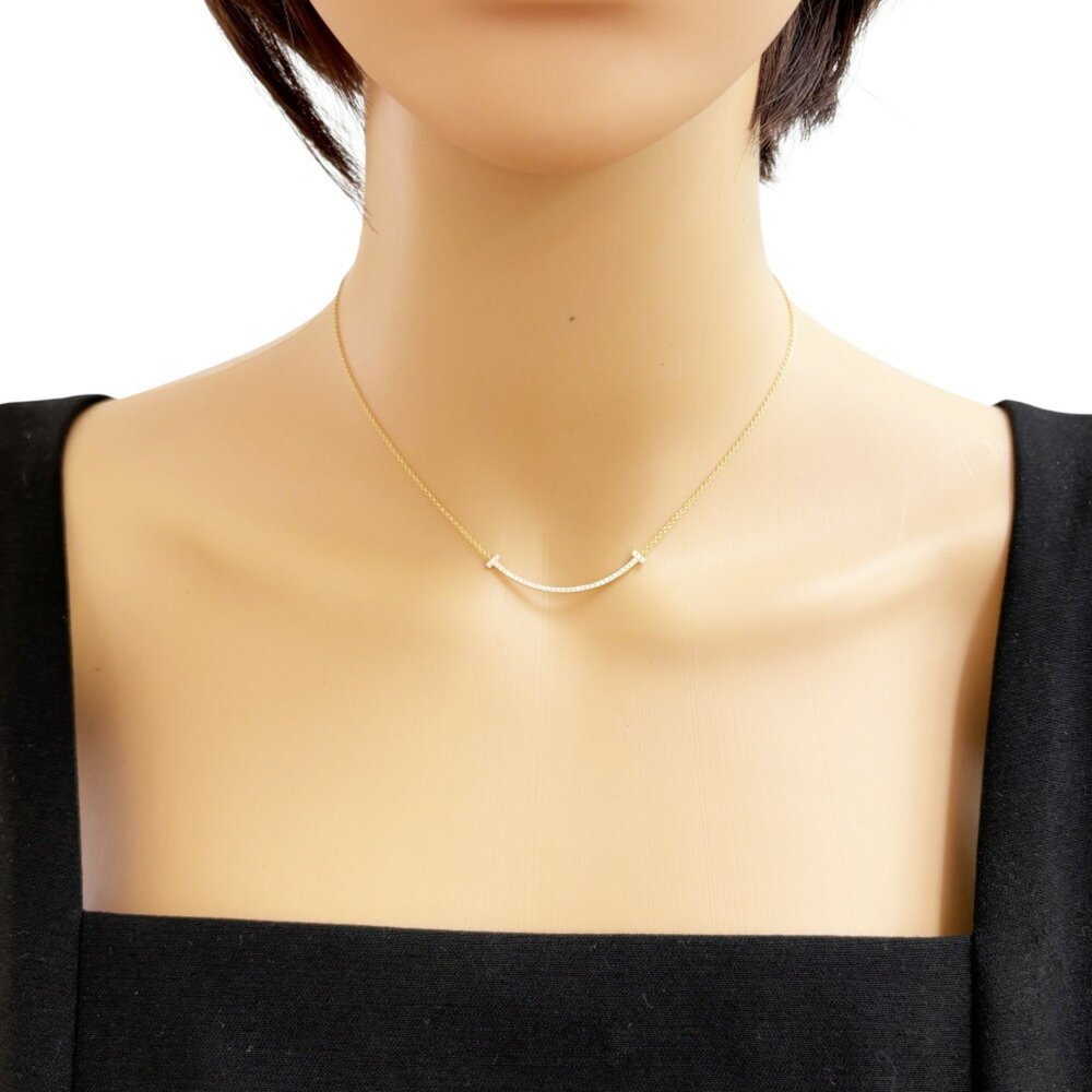 Tiffany T Smile Necklace Diamond Ladies TIFFANY&Co. - Picture 2 of 7